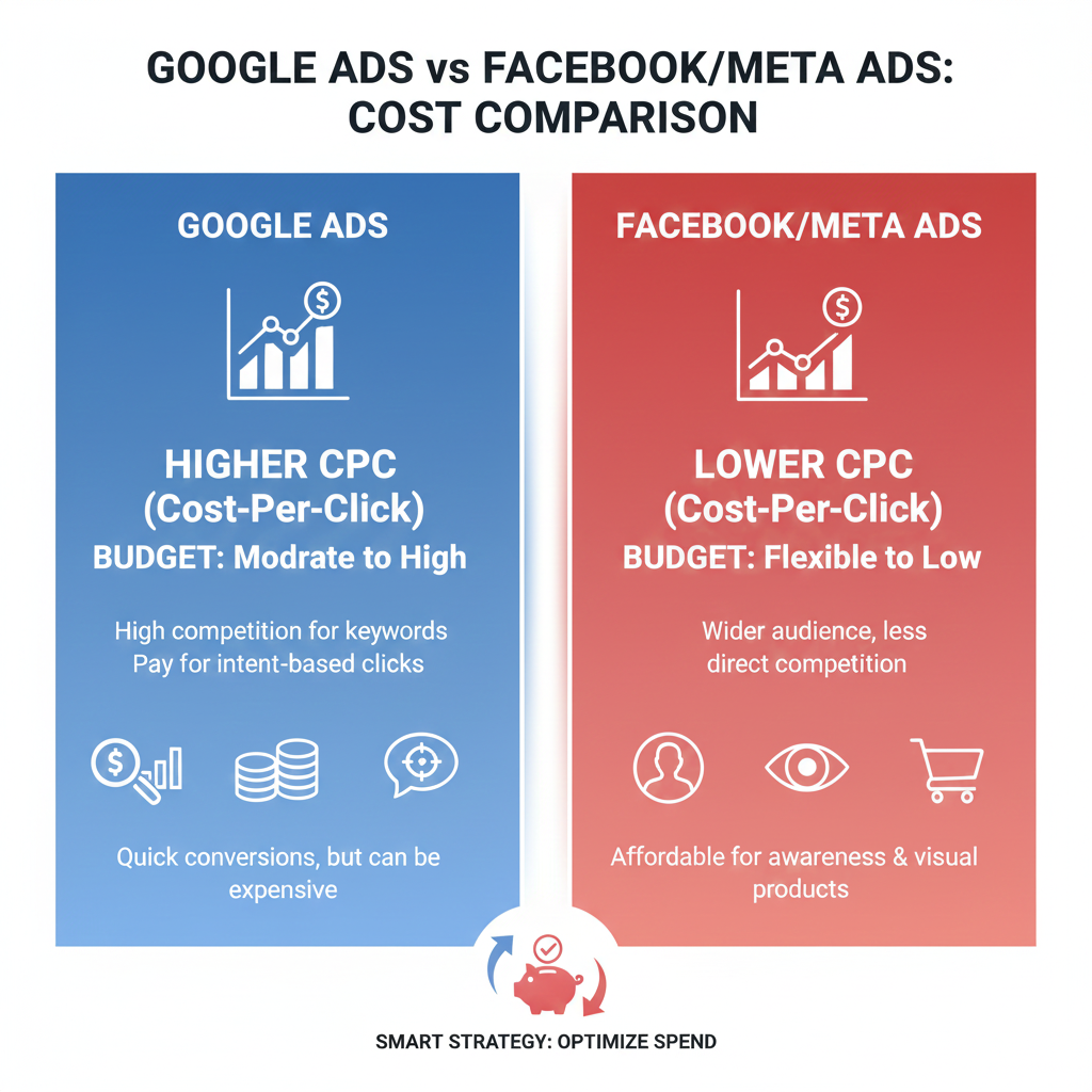 Google ads vs Facebook ads