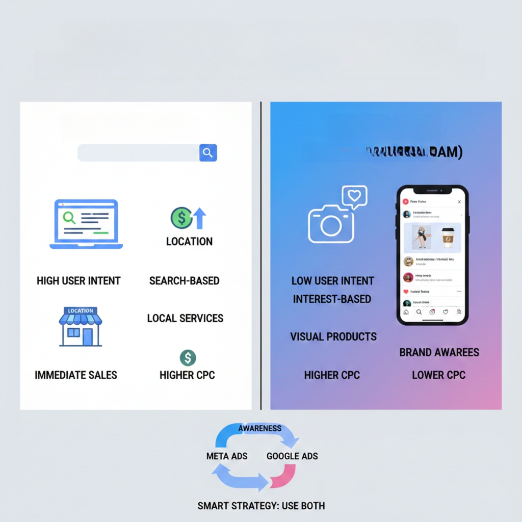 Google ads vs Facebook ads
